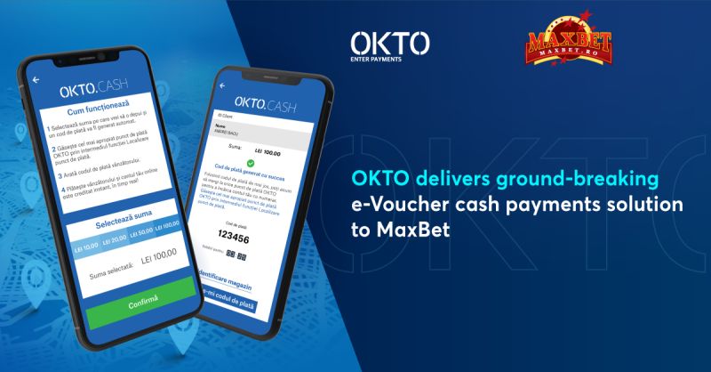 OKTO delivers e-Voucher cash payments solution to MaxBet