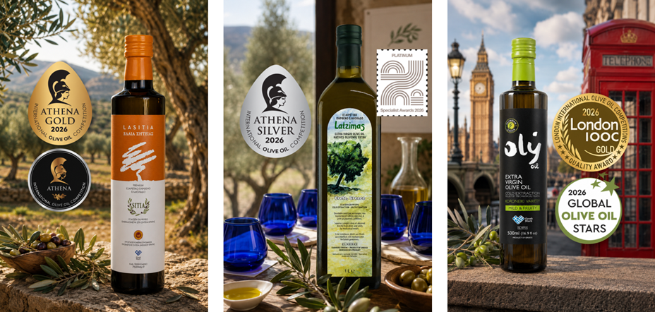 Awards for “The Olive Legend Group” EVOOs.